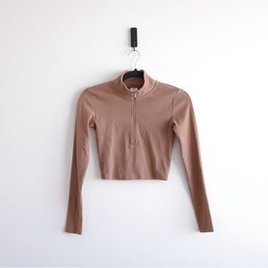 Sunday Best BestHug Monarch 1/2 Zip Longsleeve Golden Brown Size US XS